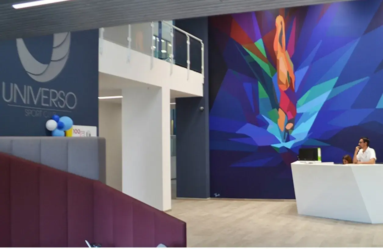 La reception del Centro Sportivo e Benessere Universo, convenzionato con l’hotel